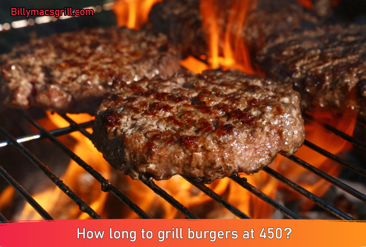 how long to grill burgers at 450