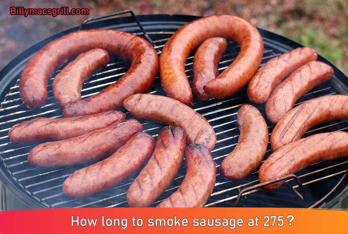 How long to smoke sausage at 275?